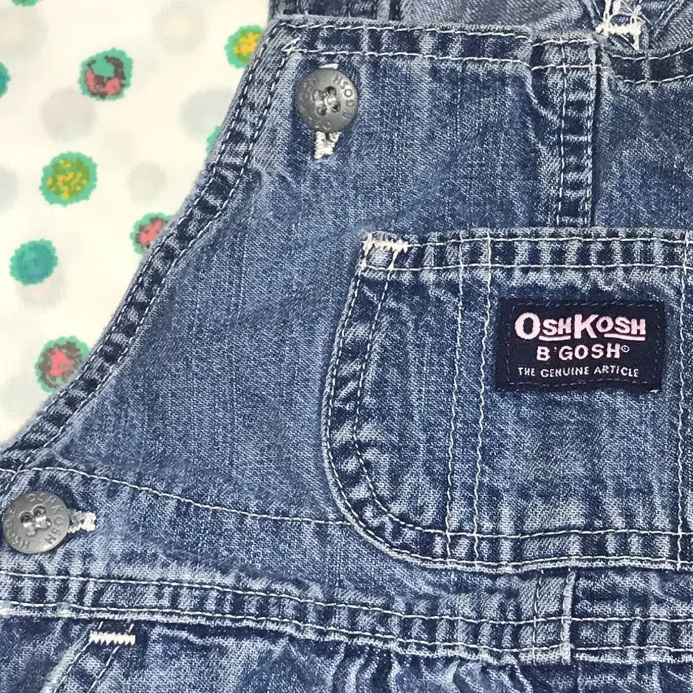 10/$50 VINTAGE OSHKOSH B GOSH OVERALL 💯 COTTON SIZE KIDS 12 MONS